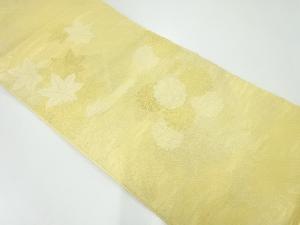 紗　花筏模様織出し袋帯